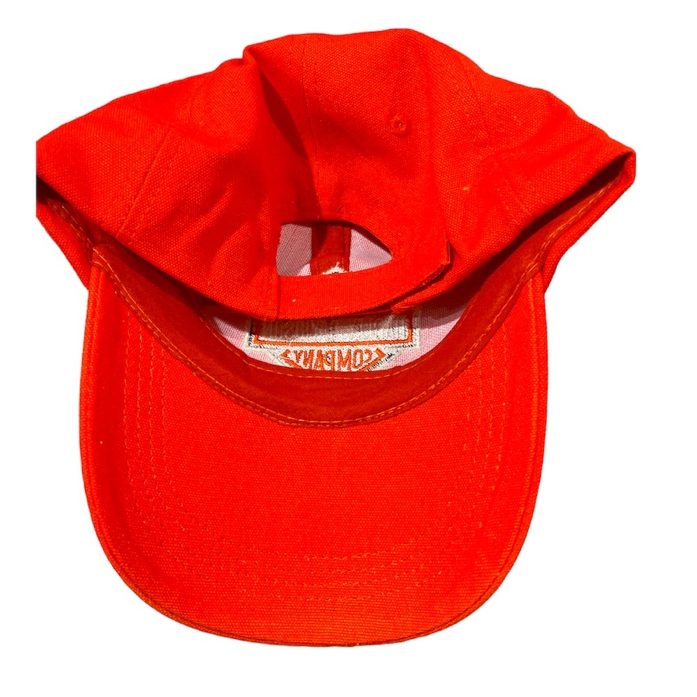 HARLEY DAVIDSON Orange Logo Baseball Cap Hat - Adjustable - Picture 2 of 2